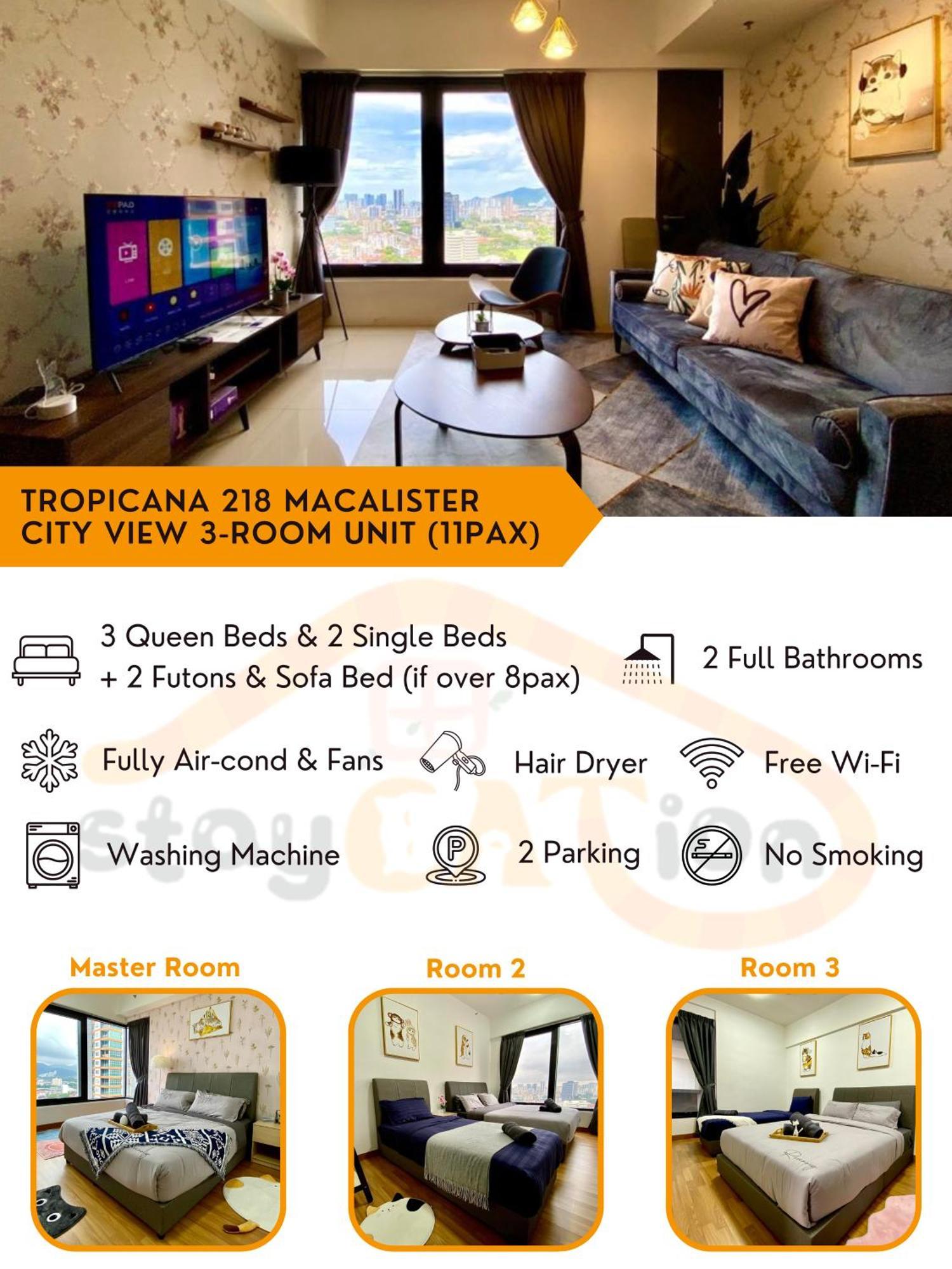 Tropicana 218 Macalister Sea & City View By Staycation Homestay ジョージタウン エクステリア 写真