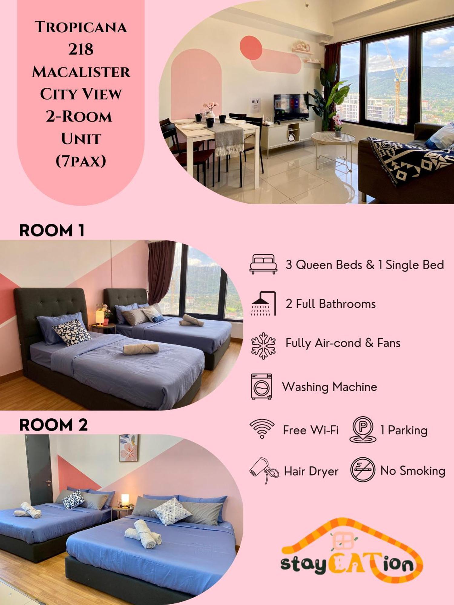 Tropicana 218 Macalister Sea & City View By Staycation Homestay ジョージタウン エクステリア 写真